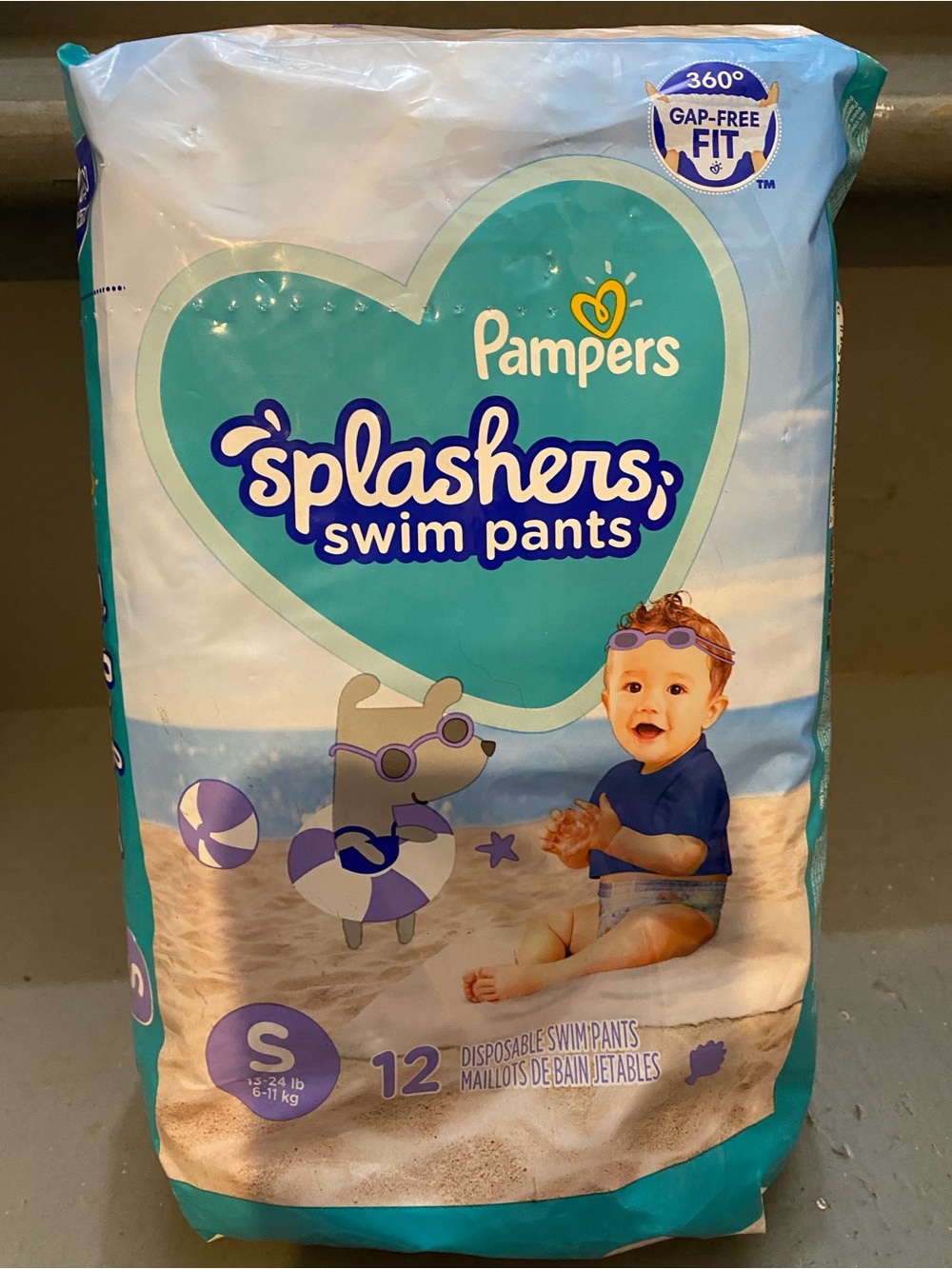 Pampers Splashers Swim Pants - Teal/Blue (Small)